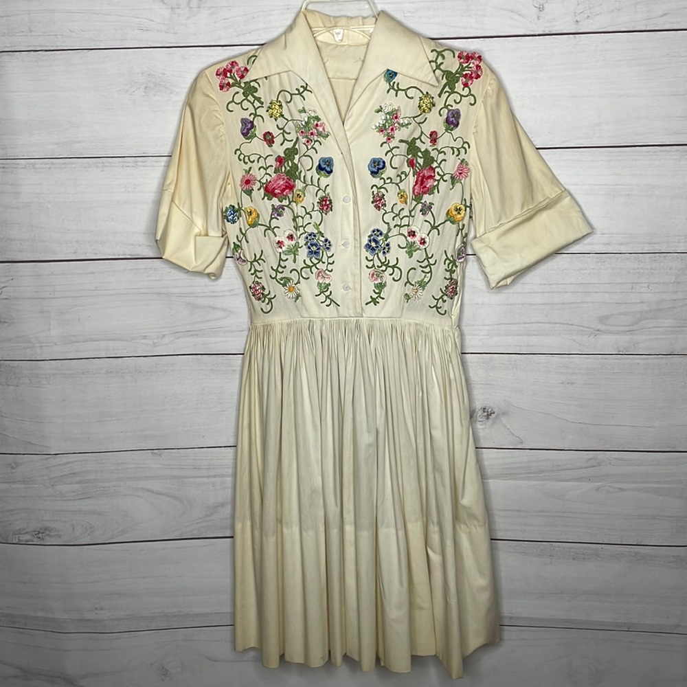 1950’s House Dress Handmade Vintage Excellent condition Size Small